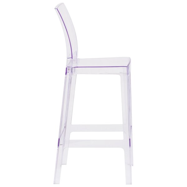 Ghost Barstool, Square Back