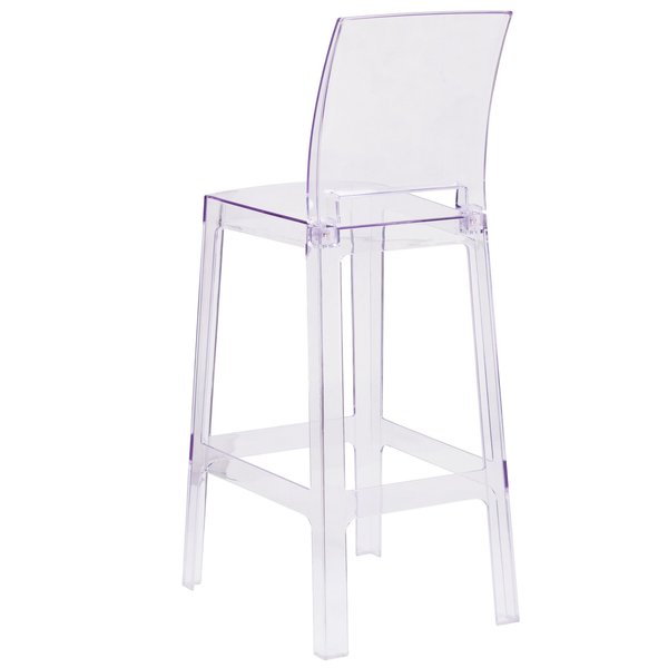 Ghost Barstool, Square Back