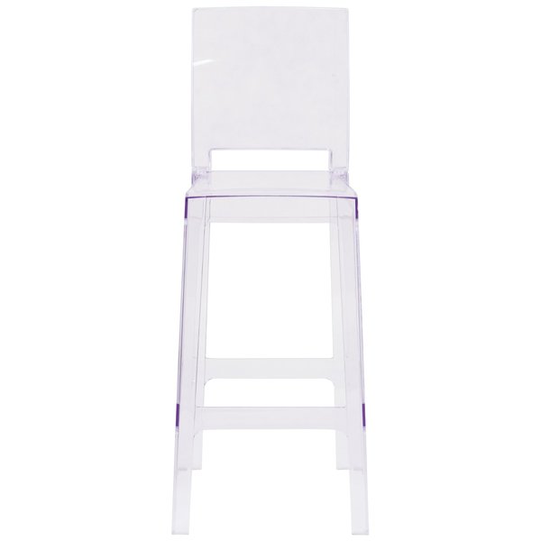 Ghost Barstool, Square Back