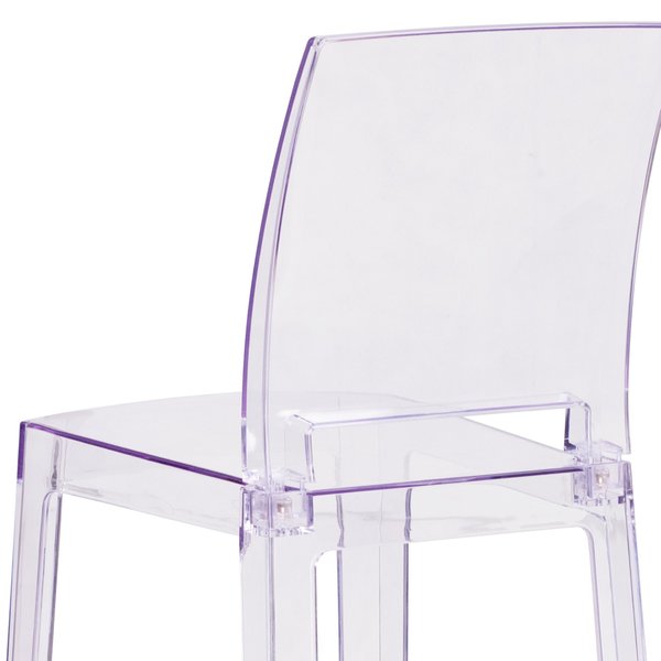 Ghost Barstool, Square Back