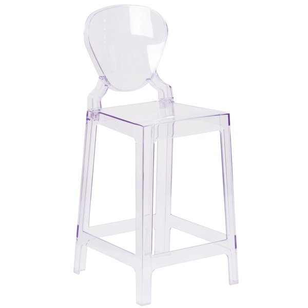 Tear Back Ghost Counter Stool