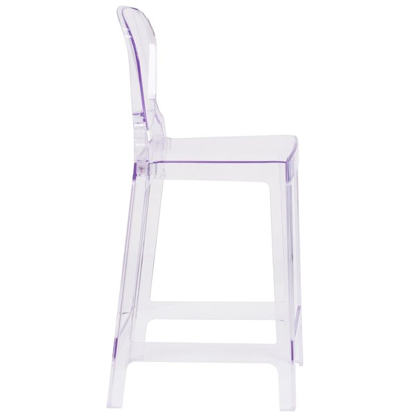 Tear Back Ghost Counter Stool