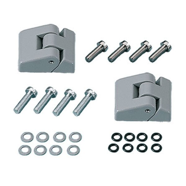 Hinge Kit, fits cast aluminum, Aluminum