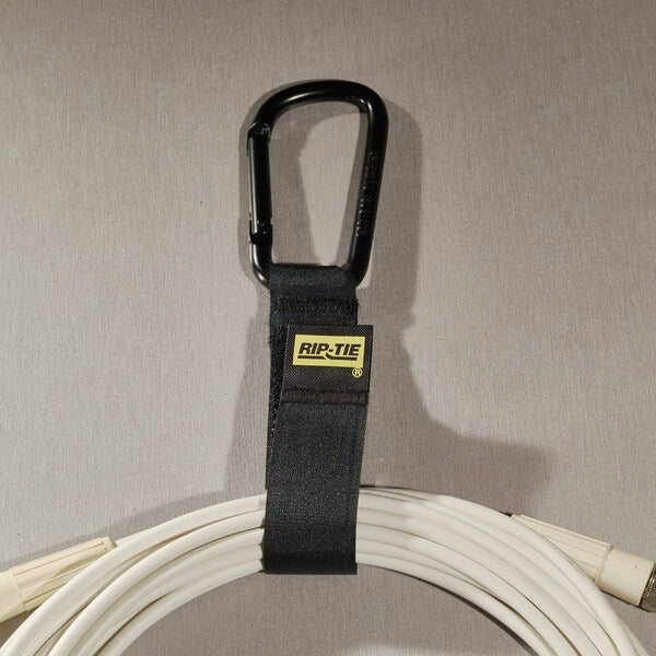 Back-to-Back Strap, No Adhesive, 6 in, 1 in Wd, Yellow, 5 PK