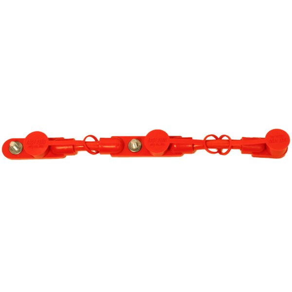 Overmolded Harness, 3 Battery, Red