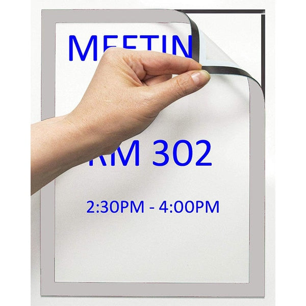 Magneto Adhesive Picture Frame, Slvr, PK2