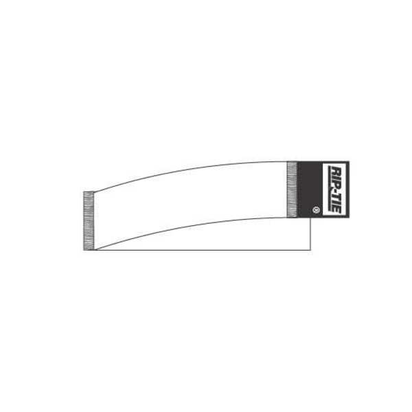 Strap, Adhesive Back, White, PK2, 1x4