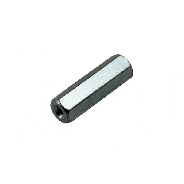Hex Standoff, #6-31 Thrd Sz, 2 in L, Brass Zinc Plated, 1/4