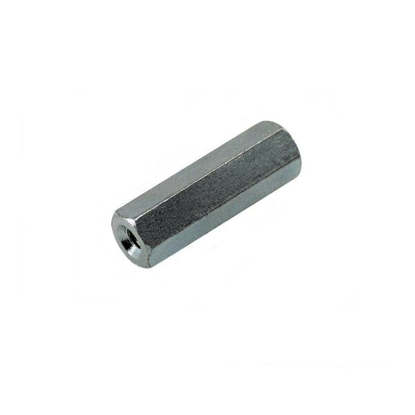 Hex Standoff, #4-40 Thrd Sz, 5/8 in L, Steel Zinc Plated, 3/16