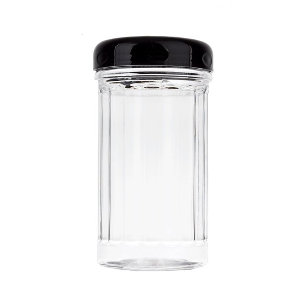 Plastic Shaker, Prfrtd Top, Blck, 12oz, PK12