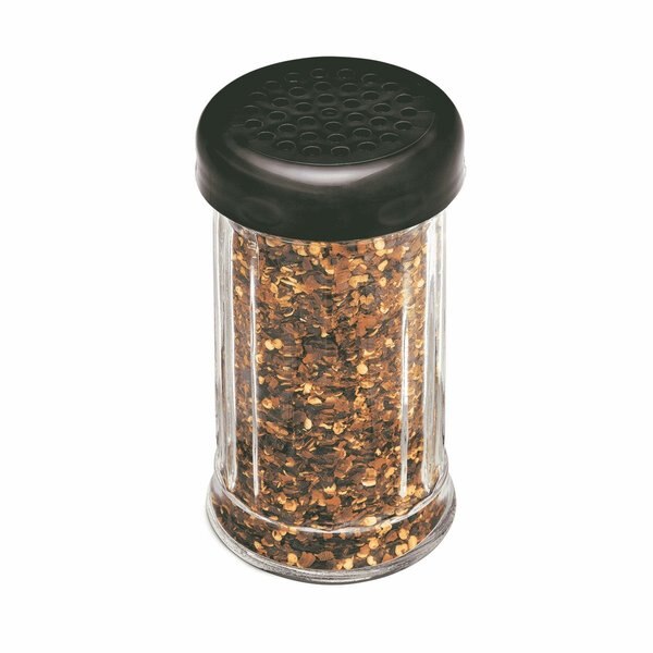 Plastic Shaker, Prfrtd Top, Blck, 12oz, PK12
