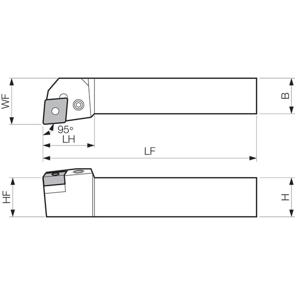 Turning Toolholder, PCLNL 2020K12