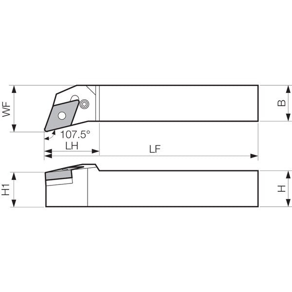 Turning Toolholder, PDHNL 2020K15