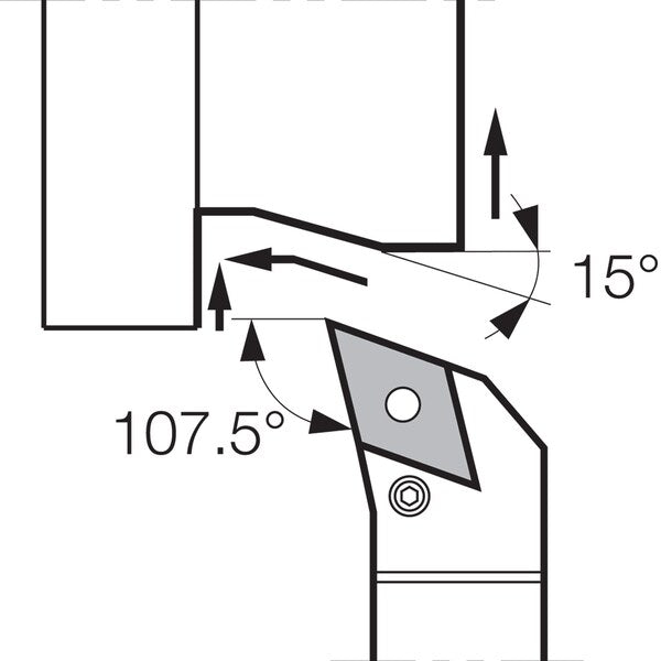 Turning Toolholder, PDHNL 2020K15