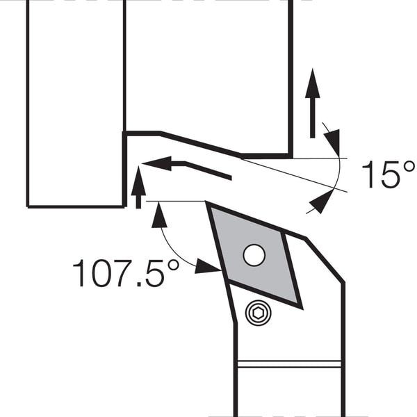 Turning Toolholder, PDHNR 2020K15