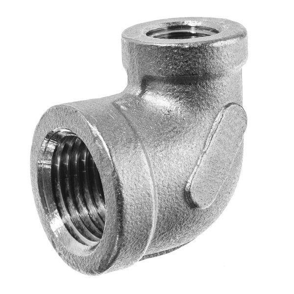 90 Elbow Reducer, Aluminum, 1/2 x 3/8 in