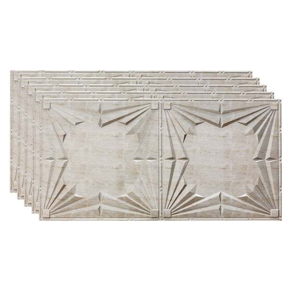 Art Deco 2Ftx4Ft Glue Up Ceiling Ti, PK 5, 5 PK