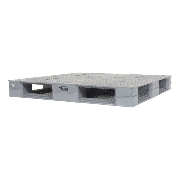 High Density Virgin Polyethylene Pallet, 47 1/4 in L, 47 1/4 in W, 6 in H
