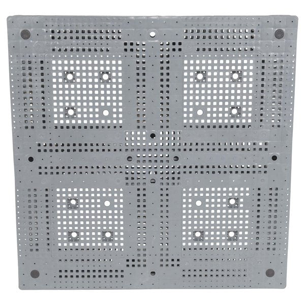 High Density Virgin Polyethylene Pallet, 47 1/4 in L, 47 1/4 in W, 6 in H