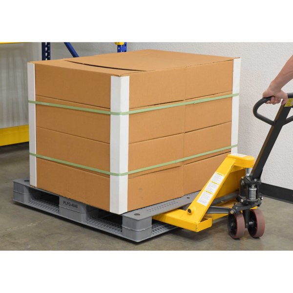 High Density Virgin Polyethylene Pallet, 47 1/4 in L, 47 1/4 in W, 6 in H