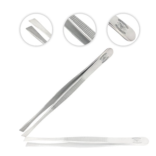 Straight Flat Broad Tip Forceps