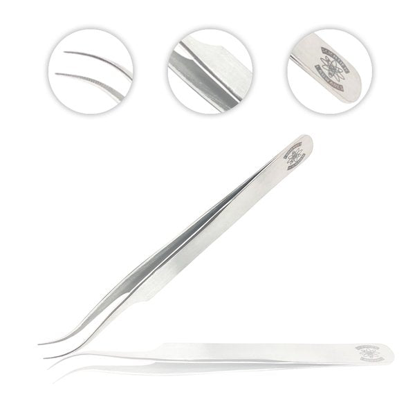 Curved Very Fine Precision Tip Forceps