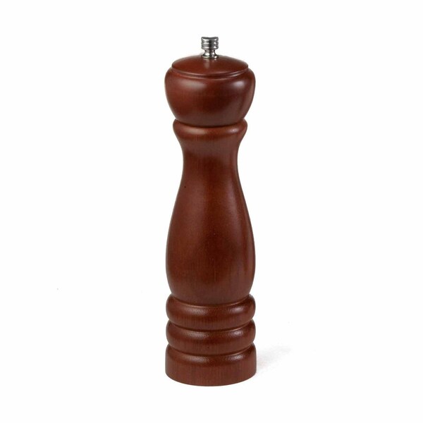 Wood Pepper Mill W/Mahogany, 8.75