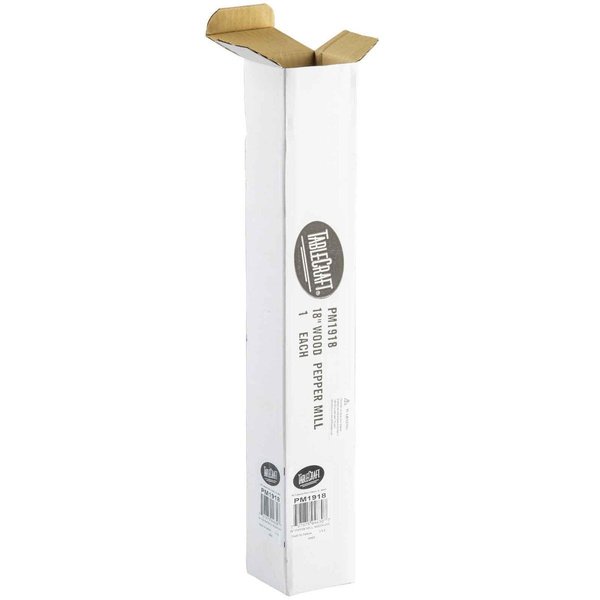 Wood Pepper Mill W/Mahogany, 18.4