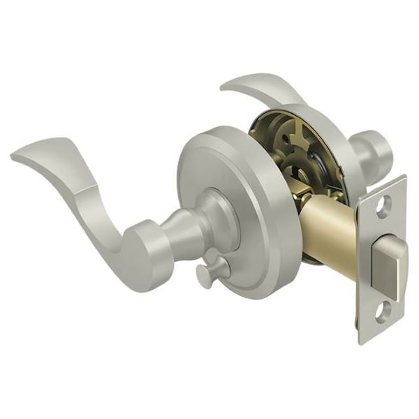 Lacovia Lever Privacy, Right Hand Satin Nickel