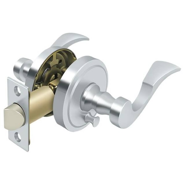 Lacovia Lever Privacy, Left Hand Bright Chrome