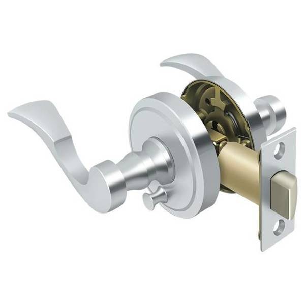 Lacovia Lever Privacy, Right Hand Bright Chrome