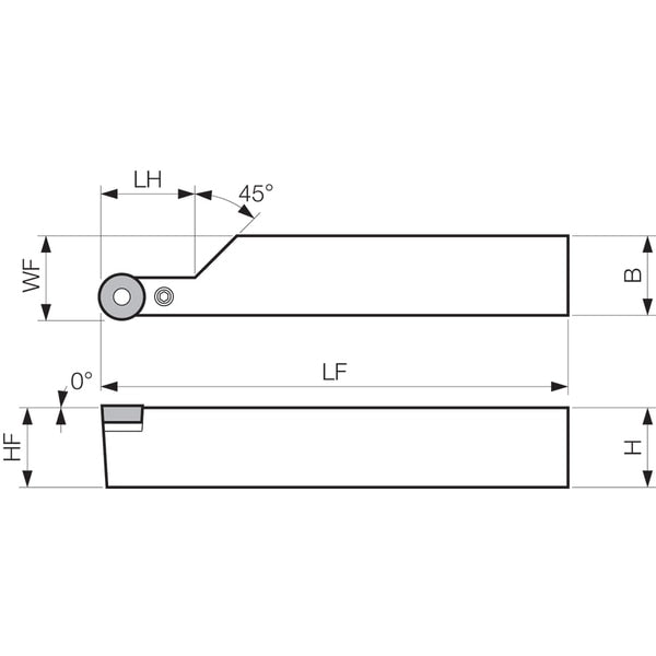 Turning Toolholder, PRXCR 2525M10