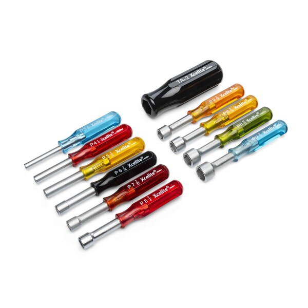 Nut Driver Set, 11 Pieces, SAE, Hollow