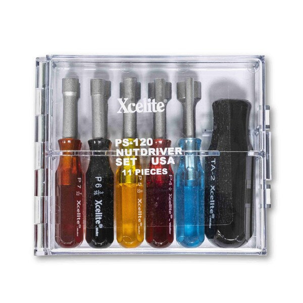 Nut Driver Set, 11 Pieces, SAE, Hollow