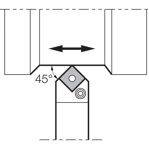Turning Toolholder, PSDNN 2525M12