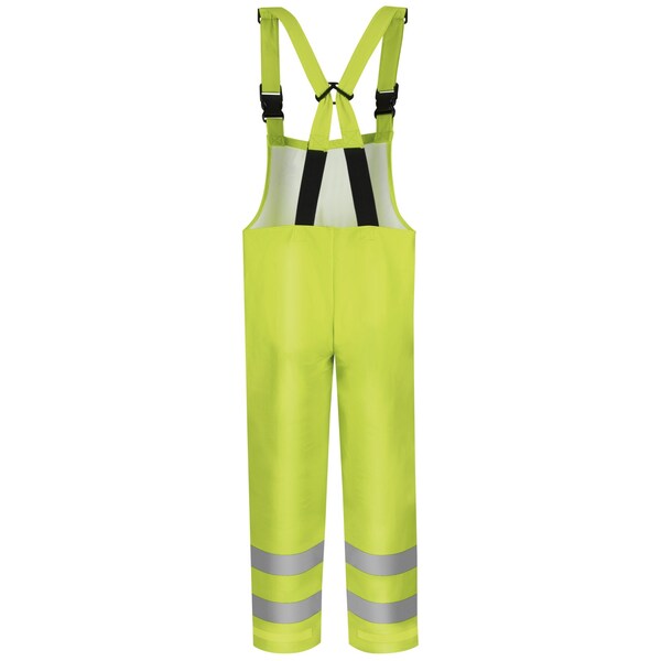 Arc Flash Rain Bib Overall, 3XL, High Visibility Yellow