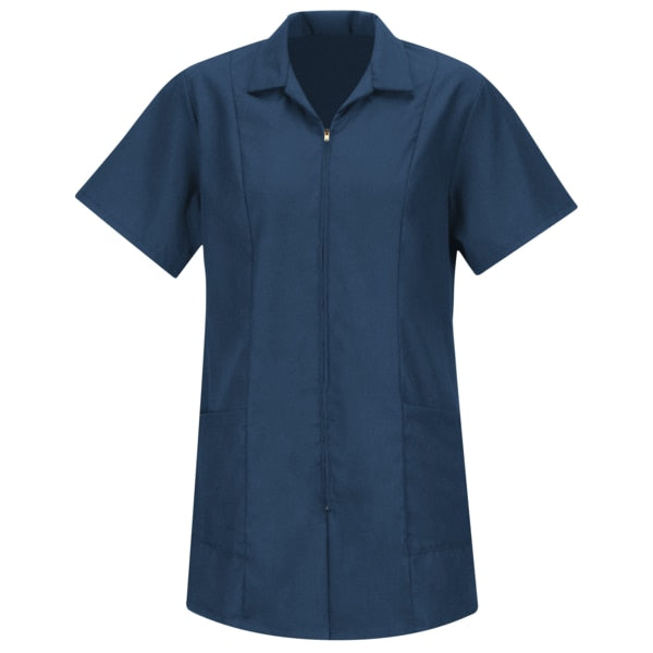 Womens Zip Front Smock