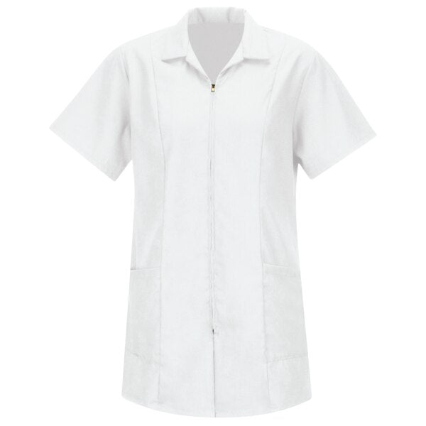 Womens Zip Front Smock
