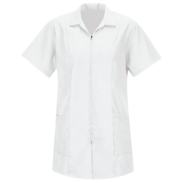 Womens Zip Front Smock