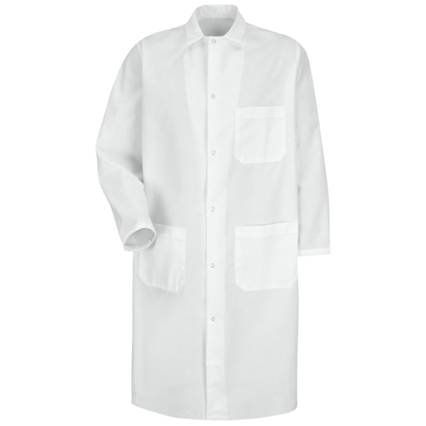4800Wh/Mns White L/S Butcher Coat