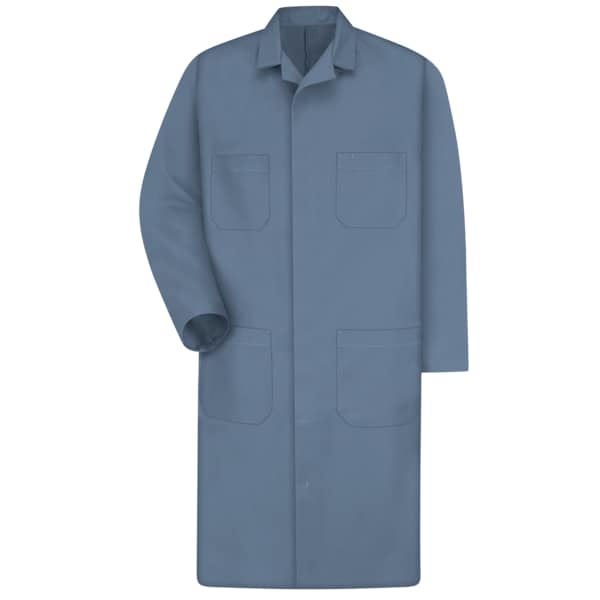 Mens Post Blu Shop Coat 65/35 Twill