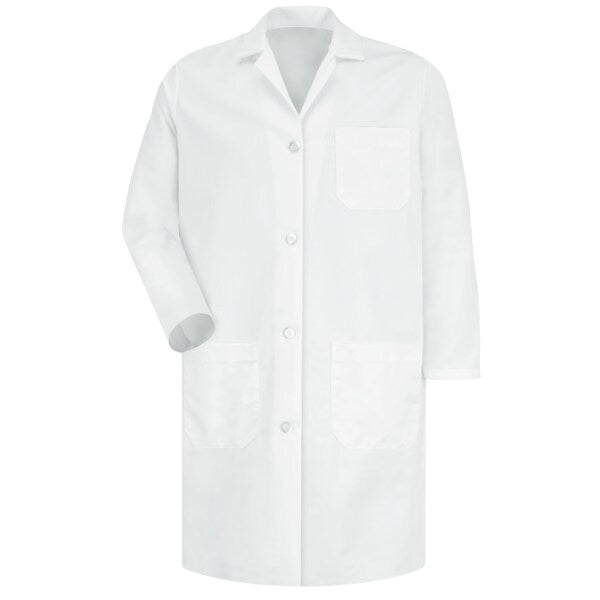 Wmns White Staff Coat Hand Vents