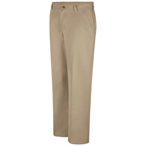 Wns Plain Front Cotton Casual Pant