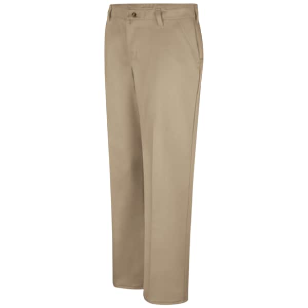 Wns Plain Front Cotton Casual Pant