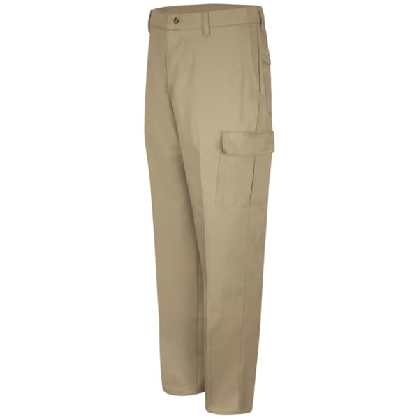 Mns Khaki Cargo Pant W/Snaps Mtr Fl