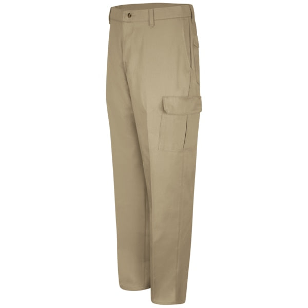 Mns Khaki Cargo Pant W/Snaps Mtr Fl