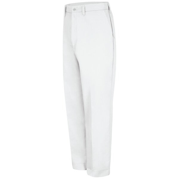 Mens Red-E-Prest White Work Pant