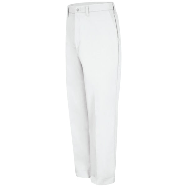 Mens Red-E-Prest White Work Pant