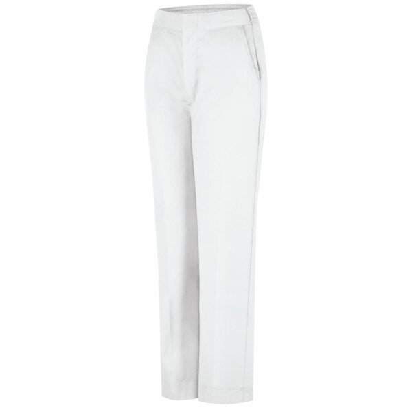 Wmns White Half Elastic Pant