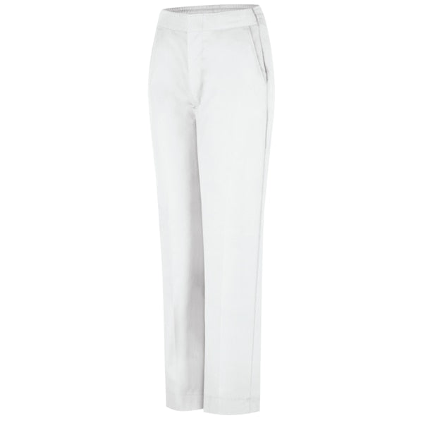 Wmns White Half Elastic Pant